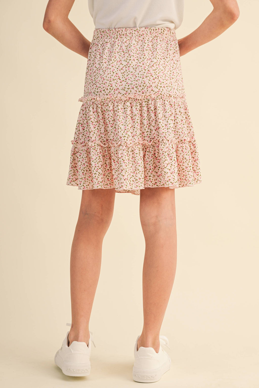 Blush Bloom Tiered Skirt – Tween Girls