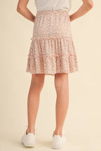 Blush Bloom Tiered Skirt – Tween Girls