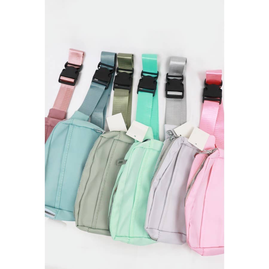 Natural Color Crossbody Belt Bag