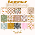 Car Coasters – Set of 2 | Neutral Floral & Bow Prints Summer
