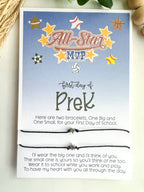 ⭐ First Day of Pre-K Bracelet Mommy & Me Set – All-Star MVP ⭐