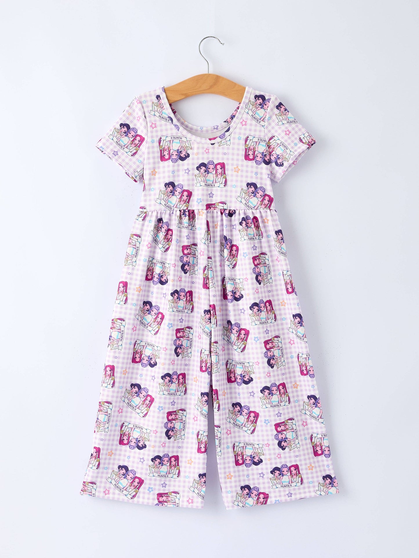 Huntr/x Kids Short Sleeve Girl Jumpsuit With Pockets