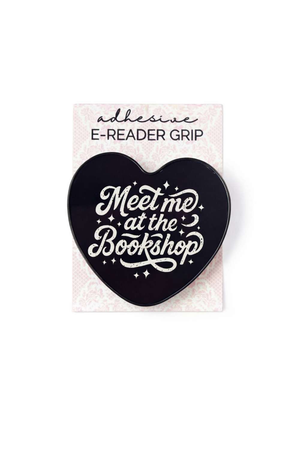 “Meet Me at the Bookshop” Heart Kindle Grip