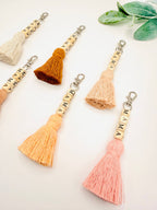 Macrame Mama Tassel Keychain | Handmade Boho Keychain | Mama