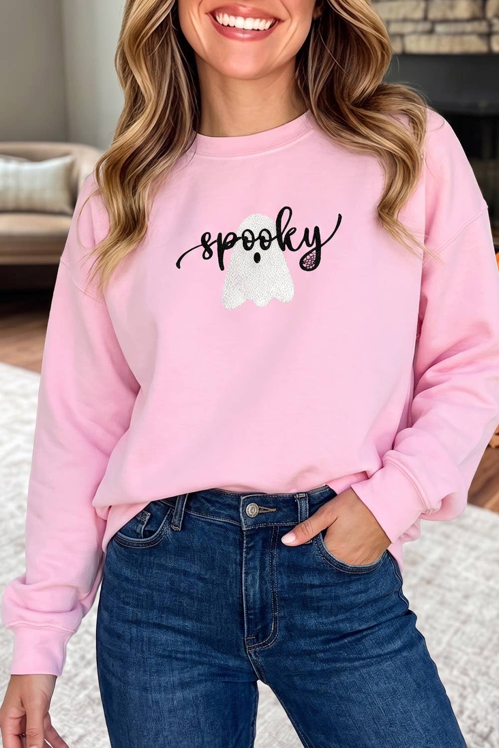 Spooky Embroidered Crewneck