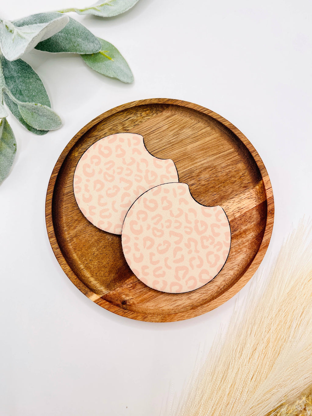 Cheetah Car Coasters - Cute Trendy Neoprene Cup Holder