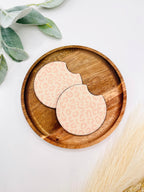 Cheetah Car Coasters - Cute Trendy Neoprene Cup Holder