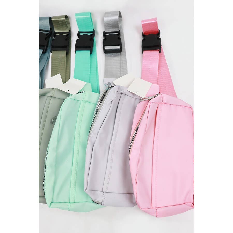 Natural Color Crossbody Belt Bag