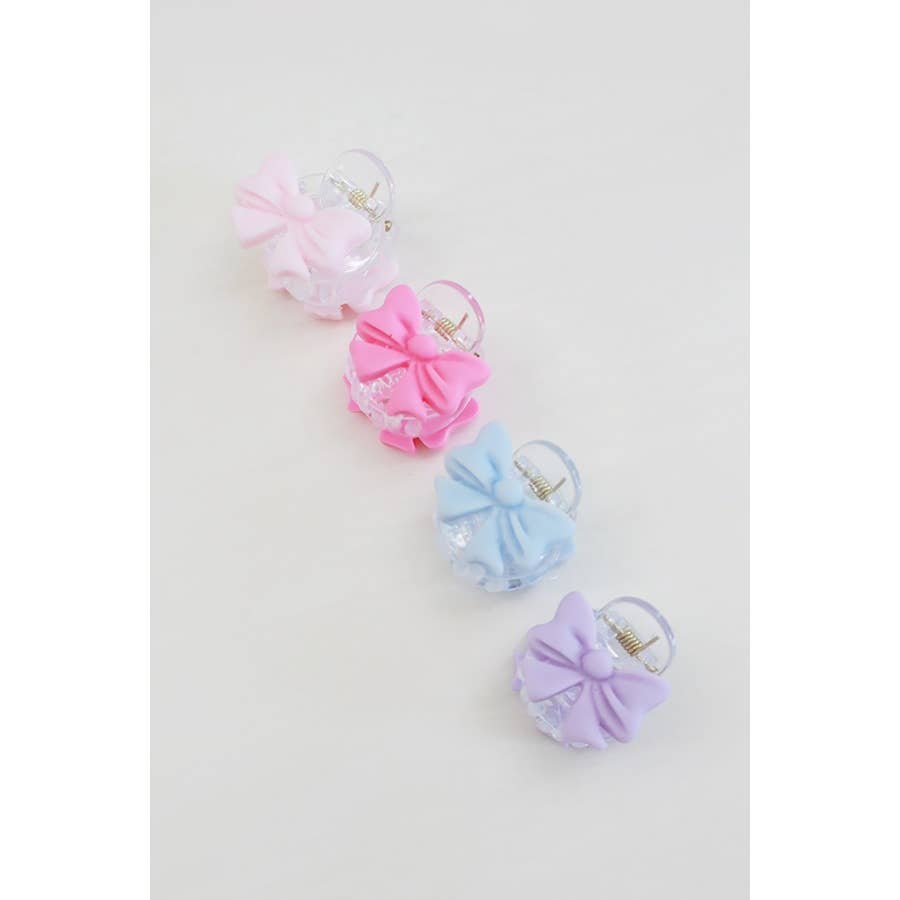 Duo MiniBow Detail Hair Clip Set