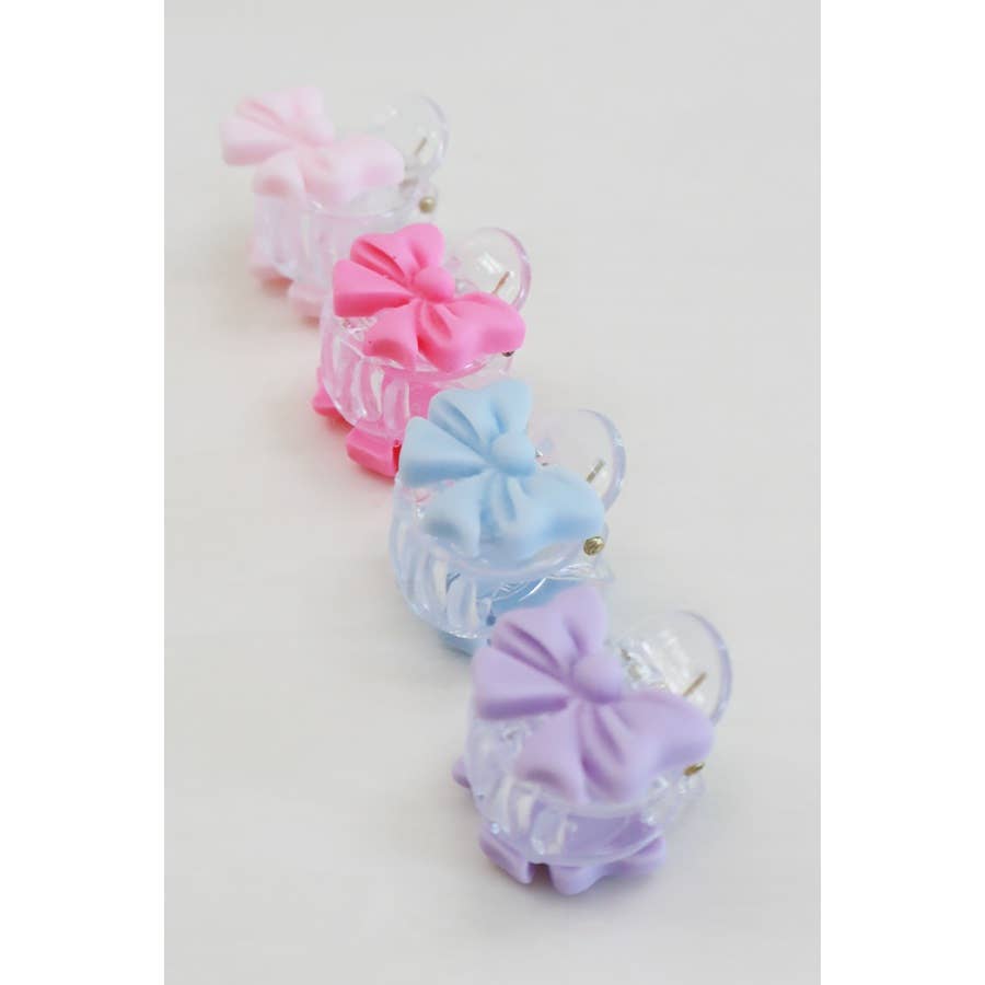 Duo MiniBow Detail Hair Clip Set