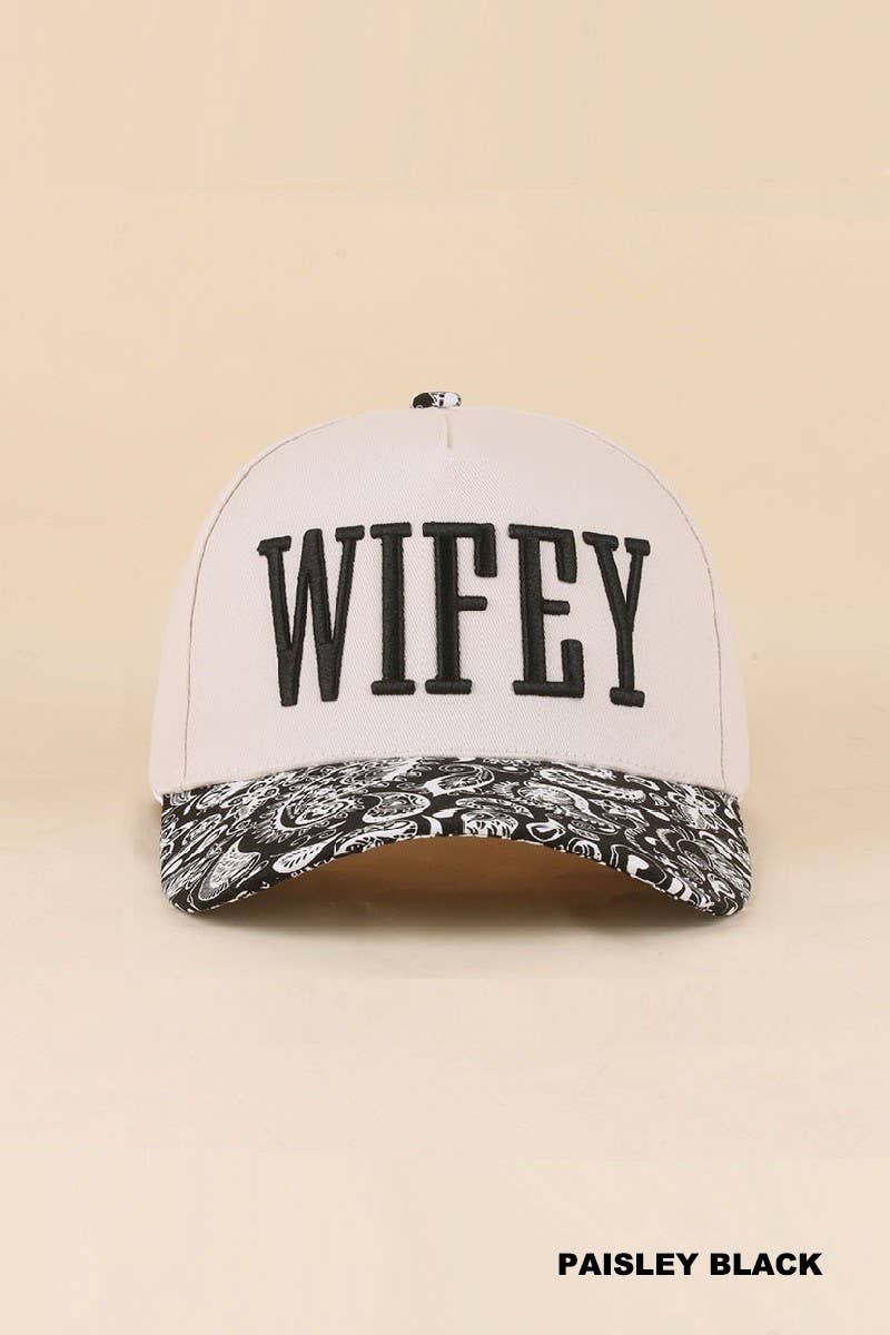Wifey Embroidered Two-Tone Trucker Hat