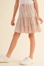 Blush Bloom Tiered Skirt – Tween Girls
