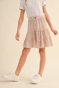 Blush Bloom Tiered Skirt – Tween Girls