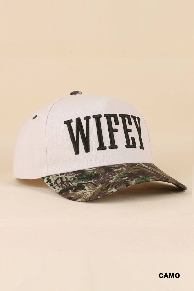 Wifey Embroidered Two-Tone Trucker Hat