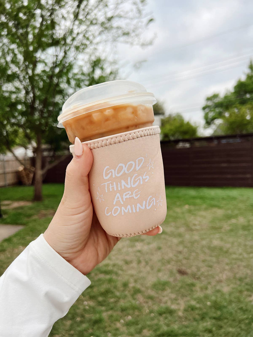 Good Things Are Coming 16oz Iced Coffee Sleeve