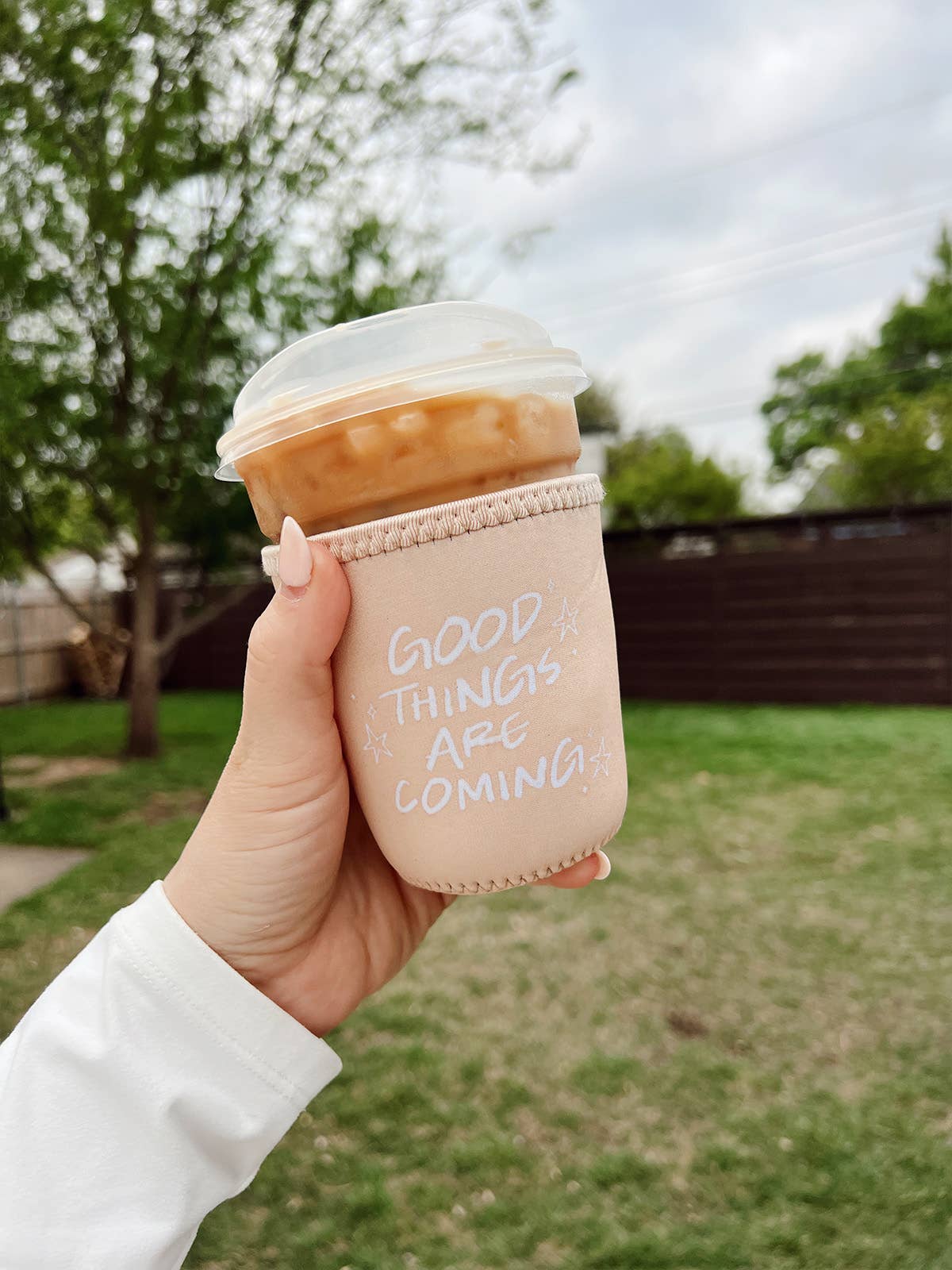 Good Things Are Coming 16oz Iced Coffee Sleeve