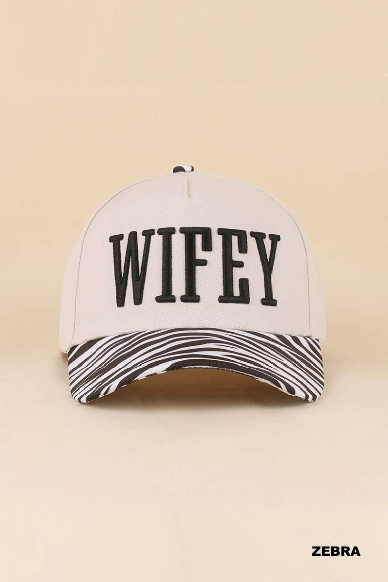 Wifey Embroidered Two-Tone Trucker Hat
