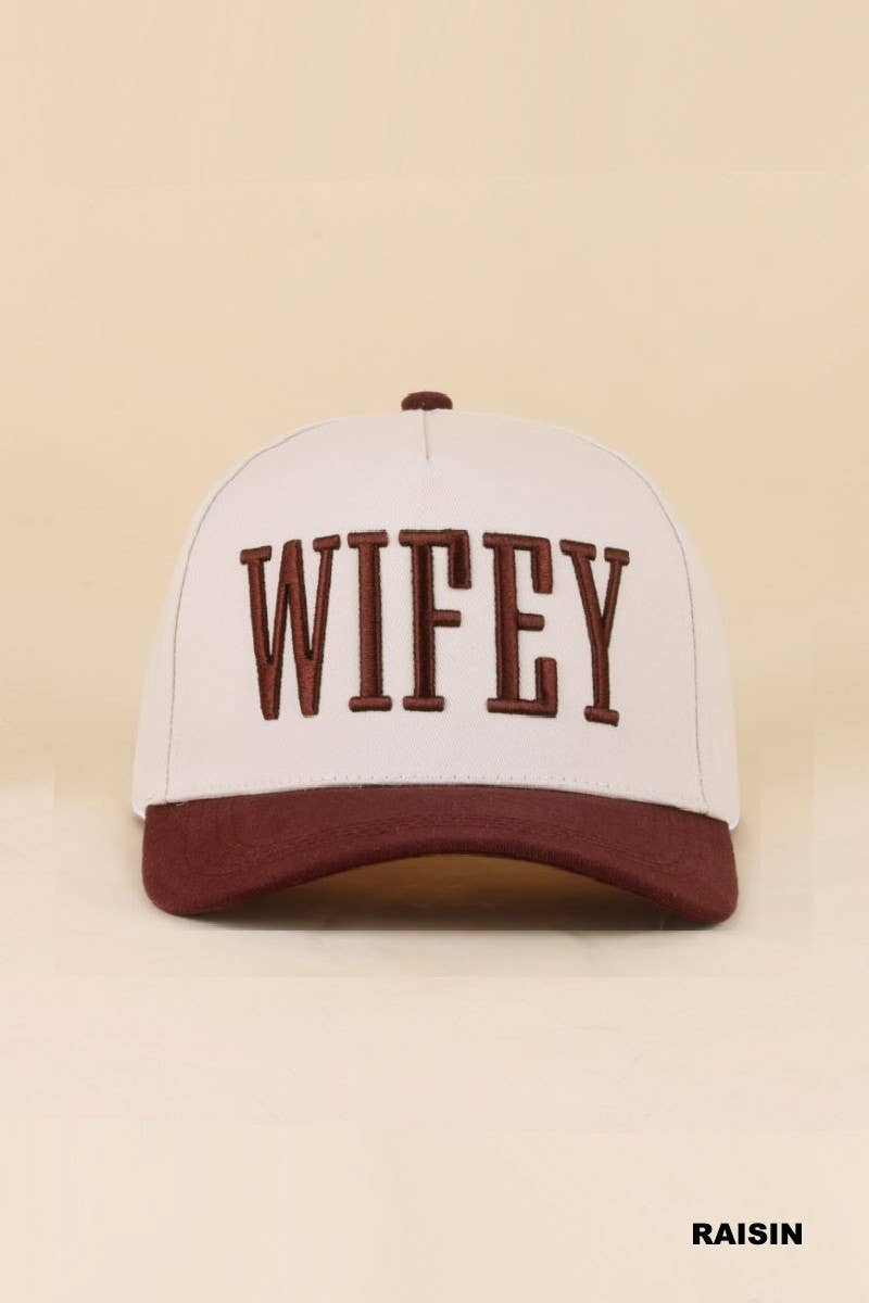 Wifey Embroidered Two-Tone Trucker Hat