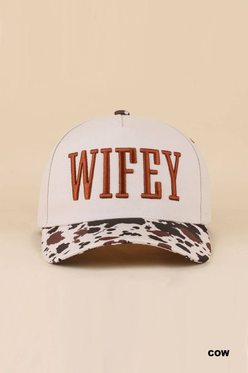 Wifey Embroidered Two-Tone Trucker Hat