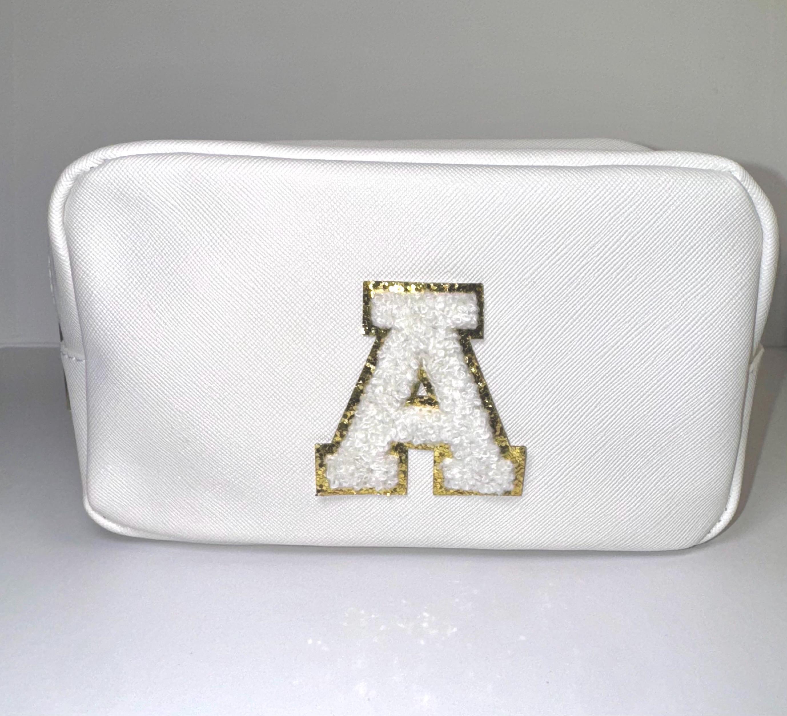 Medium Cosmetics Bag for Women With or Without Personalized Letter Patch