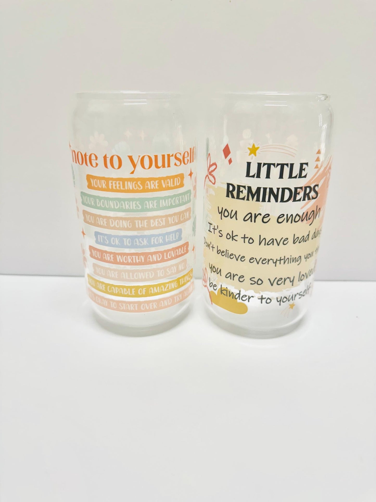 Glass Cup with Bamboo Lid & Reusable Straw “Add-On” Build Your Own Gift Box