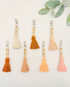 Macrame Mama Tassel Keychain | Handmade Boho Keychain | Mama