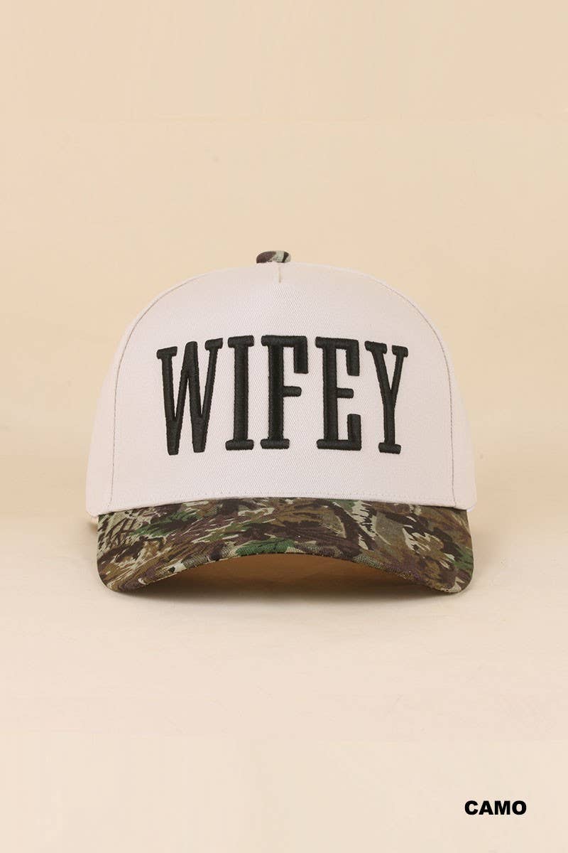 Wifey Embroidered Two-Tone Trucker Hat