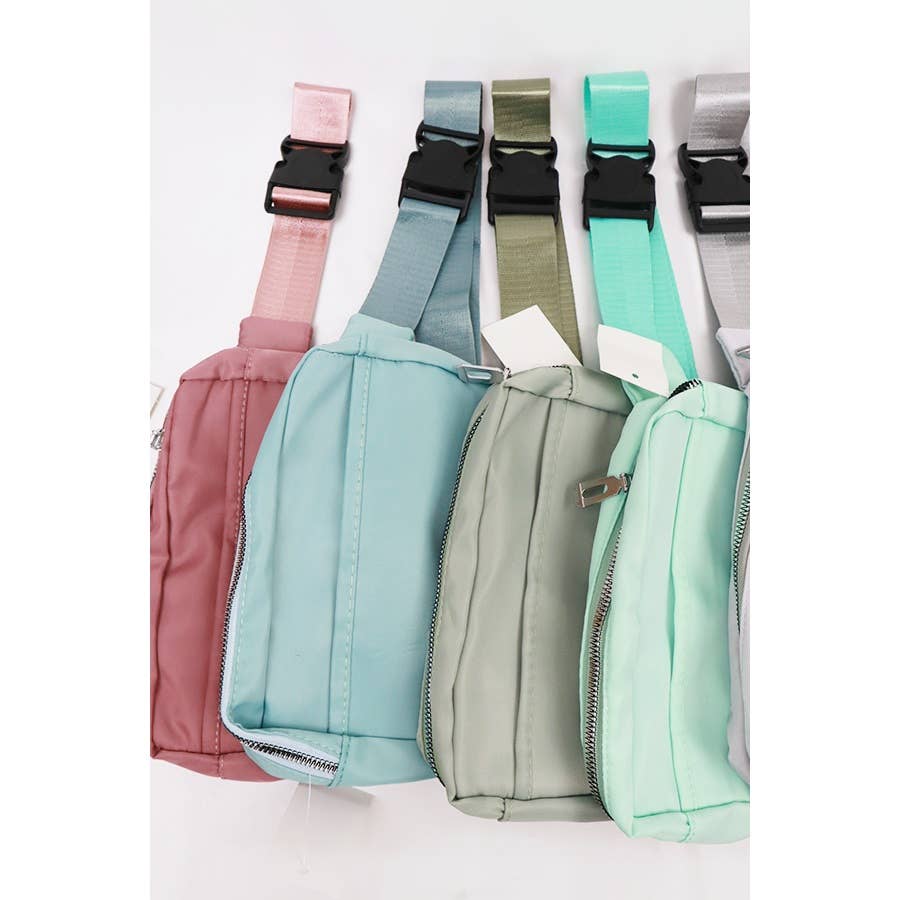 Natural Color Crossbody Belt Bag