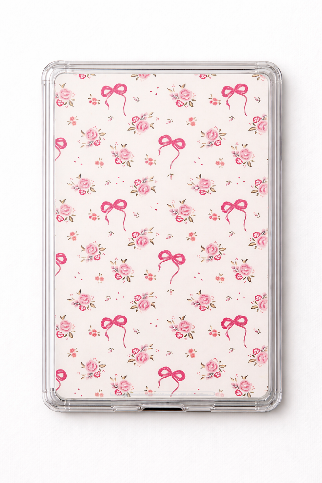 Blush Bow & Floral Kindle Insert
