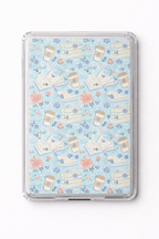 Blue Bookish Pattern Kindle Insert