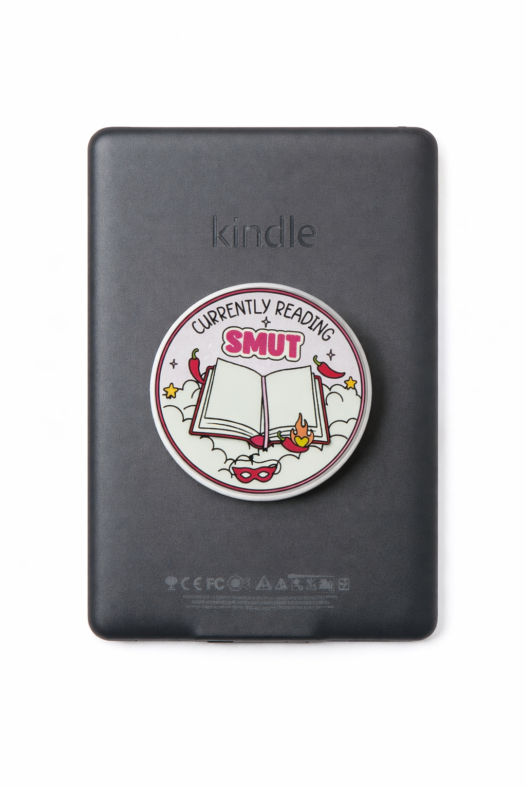 “Currently Reading: Smut” E-Reader Grip