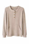 Everyday Cozy Ribbed Pullover-Light Weight