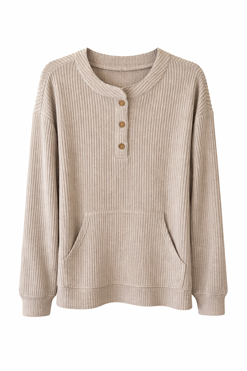 Everyday Cozy Ribbed Pullover-Light Weight